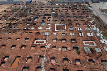 Chantier de l'hopital Sainte-Musse, Toulon février 2008