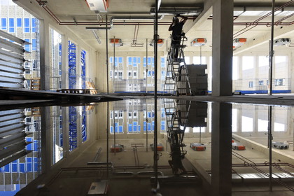 Euromed Center, construction du quartier d'affaires, Marseille octobre 2016