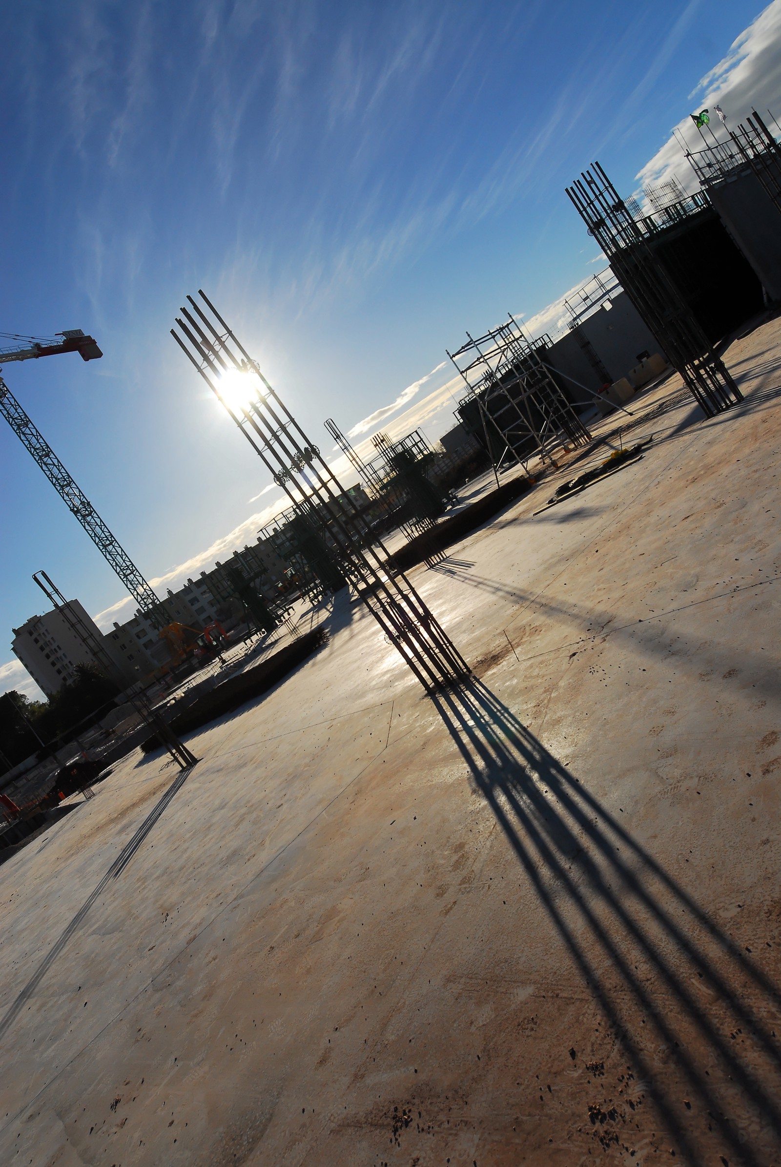 Chantier de l'hopital Sainte-Musse, Toulon mars 2008